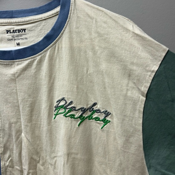 Playboy Colourblock Graph T-Shirt - Picture 2 of 5